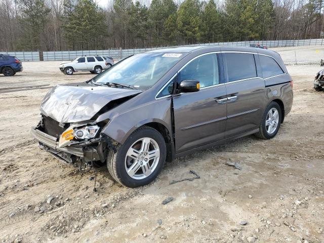 5FNRL5H9XCB005288 - 2012 HONDA ODYSSEY TOURING GRAY photo 1