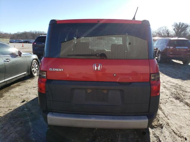 5J6YH18316L012966 - 2006 HONDA ELEMENT LX RED photo 6