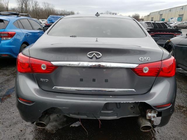 JN1BV7AR5FM391182 - 2015 INFINITI Q50 BASE GRAY photo 6