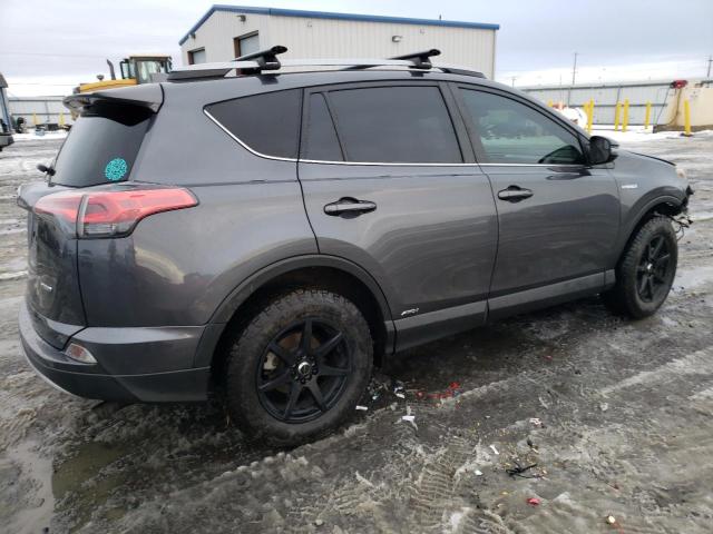 JTMRJREV0JD214185 - 2018 TOYOTA RAV4 HV LE GRAY photo 3