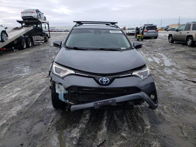 JTMRJREV0JD214185 - 2018 TOYOTA RAV4 HV LE GRAY photo 5