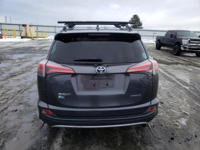 JTMRJREV0JD214185 - 2018 TOYOTA RAV4 HV LE GRAY photo 6