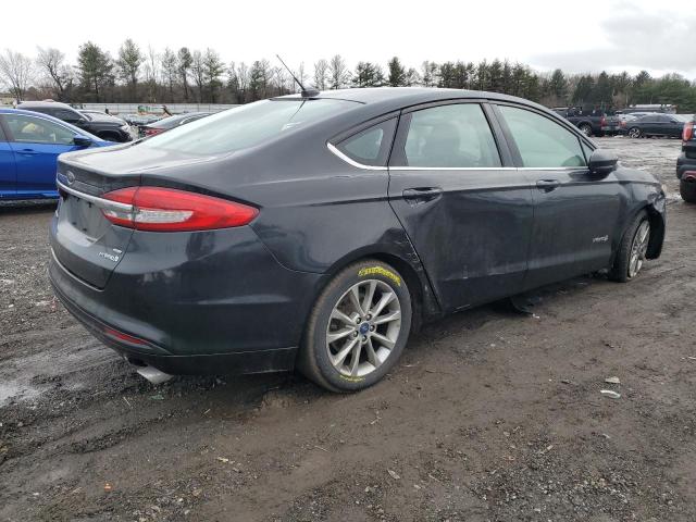 3FA6P0LU2HR356679 - 2017 FORD FUSION SE HYBRID BLACK photo 3