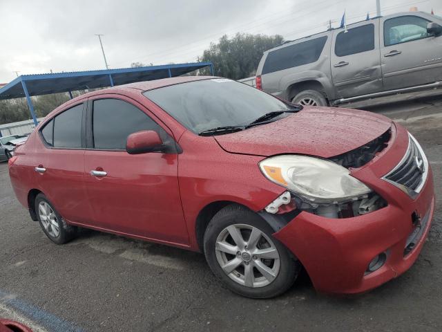 3N1CN7AP5DL885147 - 2013 NISSAN VERSA S RED photo 4