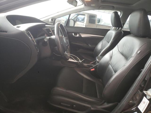 2HGFB2F96FH553618 - 2015 HONDA CIVIC EXL შავი ფოტო 7