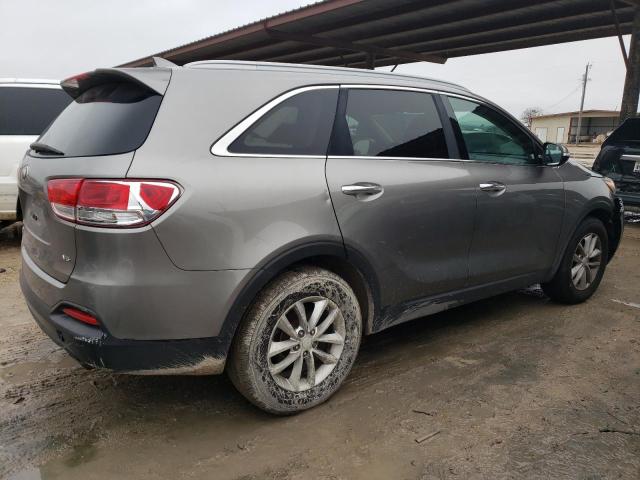 5XYPG4A57GG121768 - 2016 KIA SORENTO LX GRAY photo 3