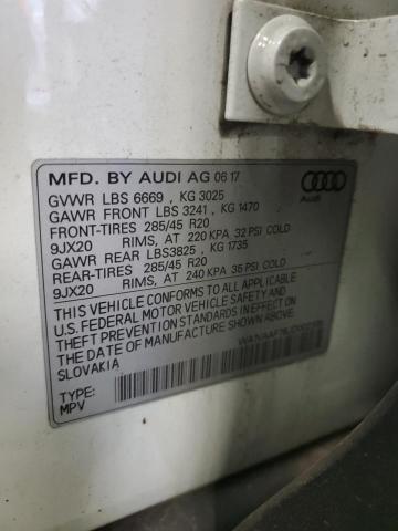 WA1VAAF76JD002305 - 2018 AUDI Q7 PRESTIGE WHITE photo 12