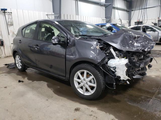 JTDKDTB33G1117940 - 2016 TOYOTA PRIUS C GRAY photo 4