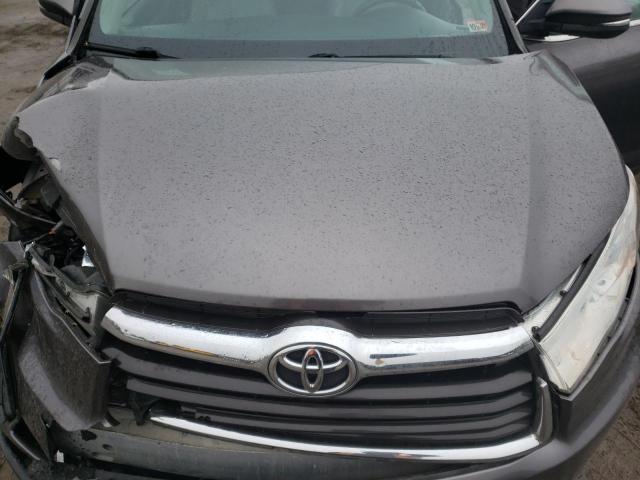 5TDJKRFH2ES051794 - 2014 TOYOTA HIGHLANDER XLE 灰色 照片 12
