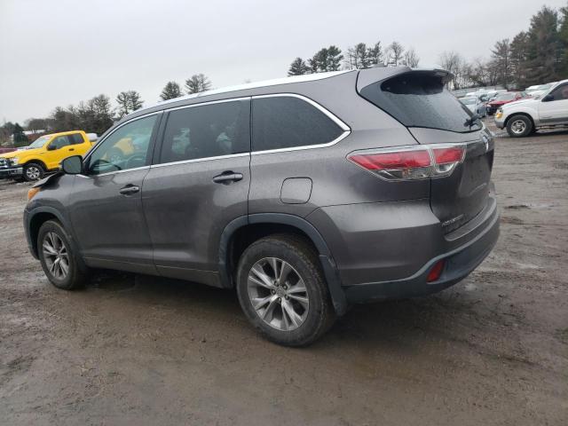 5TDJKRFH2ES051794 - 2014 TOYOTA HIGHLANDER XLE 灰色 照片 2