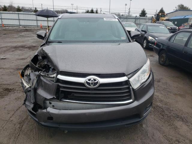 5TDJKRFH2ES051794 - 2014 TOYOTA HIGHLANDER XLE 灰色 照片 5