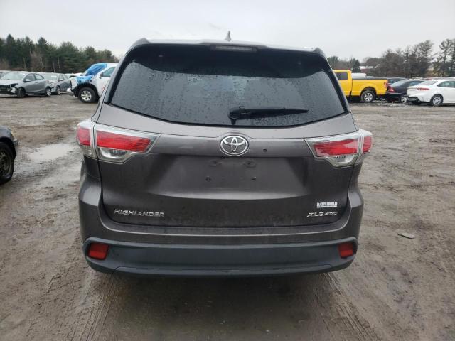 5TDJKRFH2ES051794 - 2014 TOYOTA HIGHLANDER XLE 灰色 照片 6