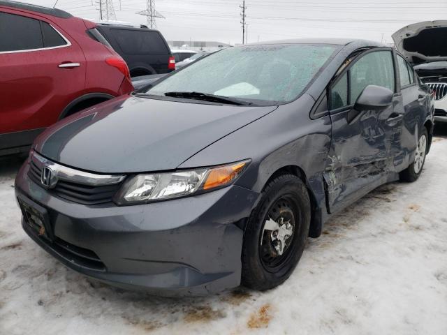 19XFB2F59CE018219 - 2012 HONDA CIVIC LX GRAY photo 1