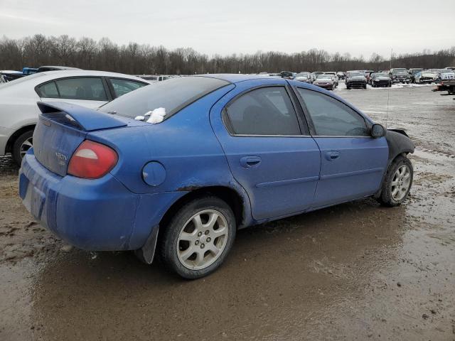 1B3ES56C74D577347 - 2004 DODGE NEON SXT BLUE photo 3