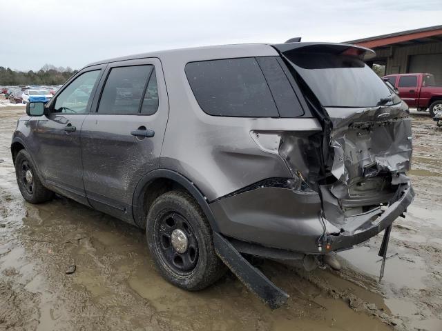 1FM5K8AR4HGD93477 - 2017 FORD EXPLORER POLICE INTERCEPTOR ნაცრისფერი ფოტო 2