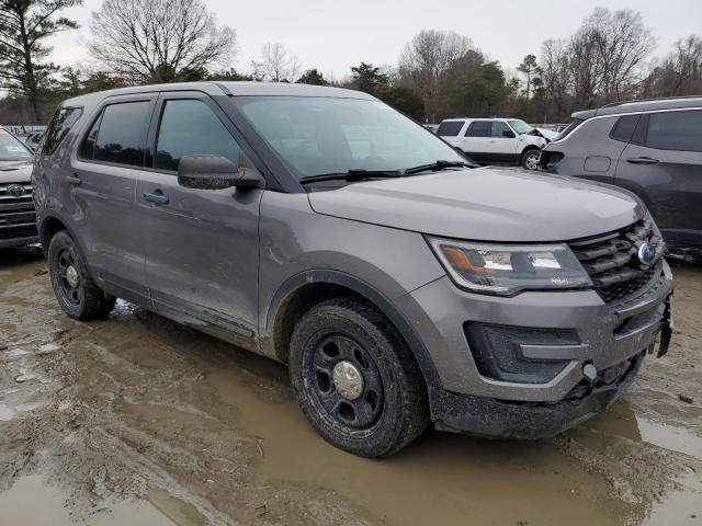 1FM5K8AR4HGD93477 - 2017 FORD EXPLORER POLICE INTERCEPTOR ნაცრისფერი ფოტო 4