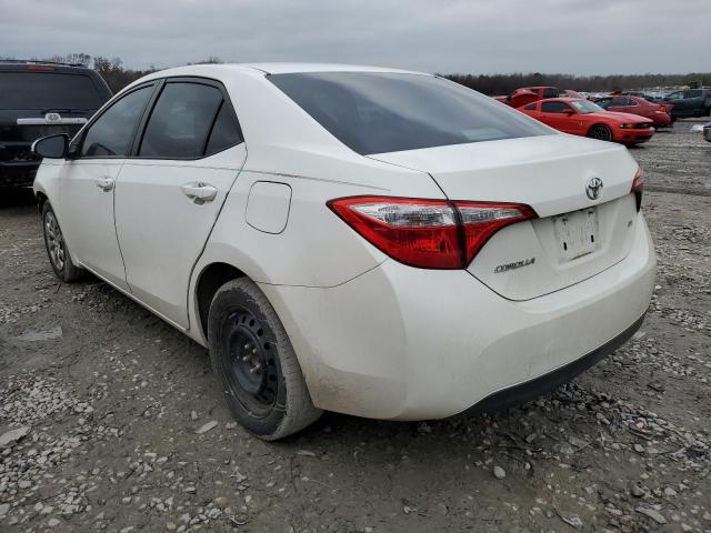 2T1BURHE3EC222160 - 2014 TOYOTA COROLLA L WHITE photo 2