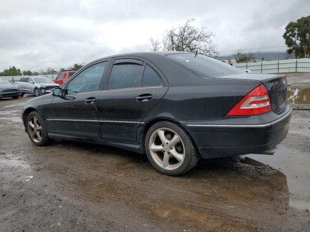 WDBRF40J35F660350 - 2005 MERCEDES-BENZ C 230K SPORT SEDAN BLACK photo 2