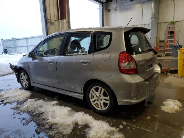 JHMGD38698S036233 - 2008 HONDA FIT SPORT SILVER photo 2