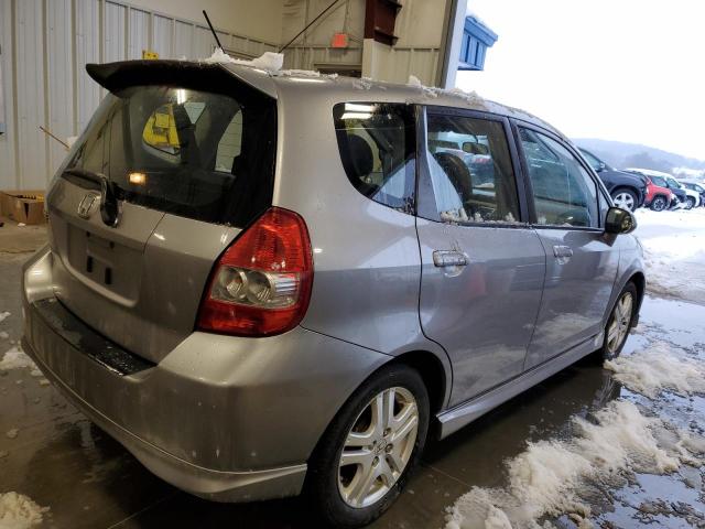 JHMGD38698S036233 - 2008 HONDA FIT SPORT SILVER photo 3