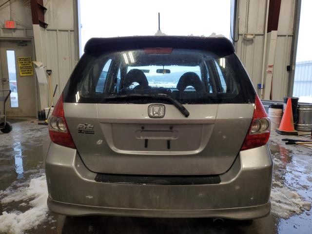 JHMGD38698S036233 - 2008 HONDA FIT SPORT SILVER photo 6