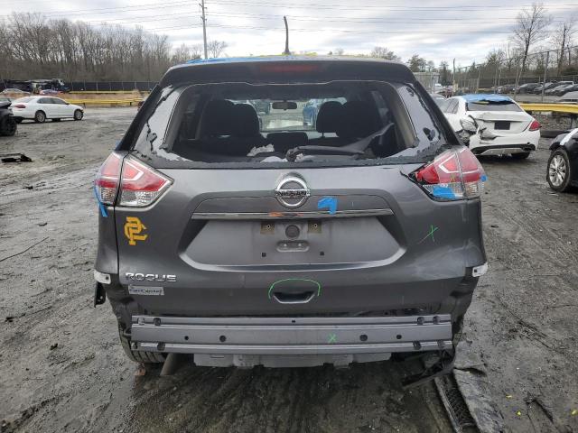 KNMAT2MT7GP675017 - 2016 NISSAN ROGUE S GRAY photo 6