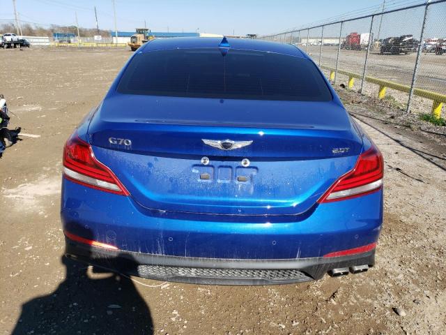 KMTG34LA0MU074908 - 2021 GENESIS G70 ELITE BLUE photo 6