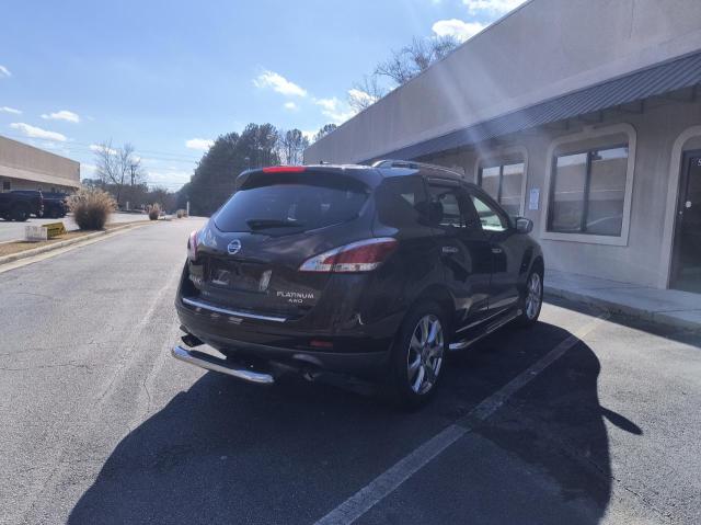 JN8AZ1MW2EW526167 - 2014 NISSAN MURANO S MAROON photo 4