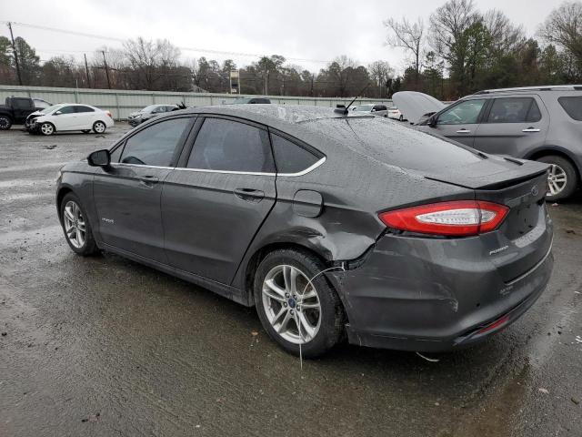 3FA6P0LUXGR204051 - 2016 FORD FUSION SE HYBRID GRAY photo 2