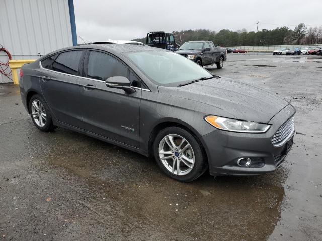 3FA6P0LUXGR204051 - 2016 FORD FUSION SE HYBRID GRAY photo 4