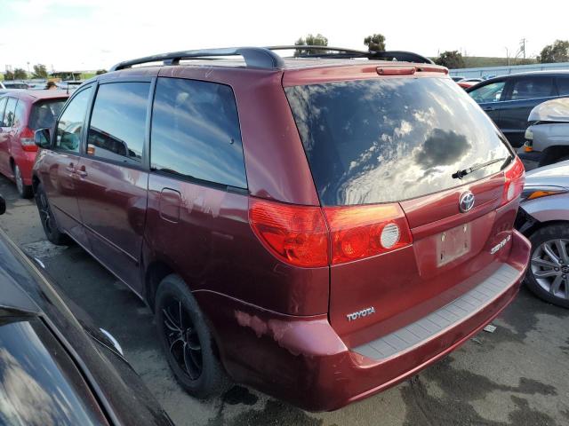 5TDZK23C99S281051 - 2009 TOYOTA SIENNA CE MAROON photo 2