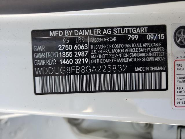 WDDUG8FB8GA225832 - 2016 MERCEDES-BENZ S 550 4MATIC WHITE photo 13