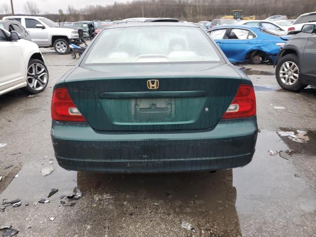 1HGEM21551L056405 - 2001 HONDA CIVIC LX GREEN photo 6