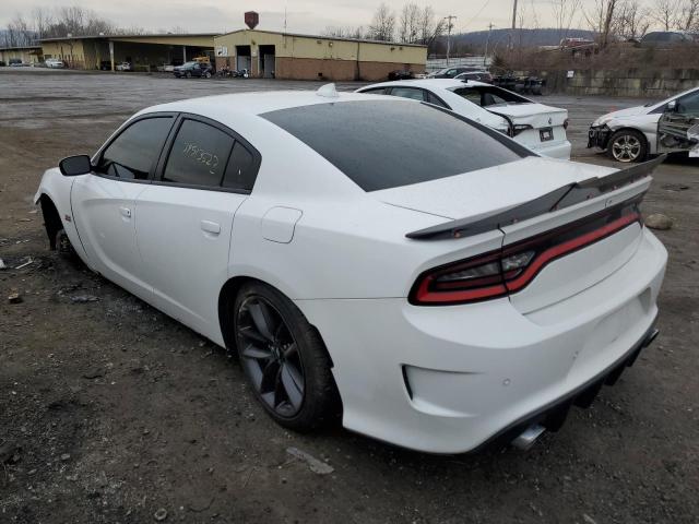 2C3CDXGJ7KH742505 - 2019 DODGE CHARGER SCAT PACK WHITE photo 2