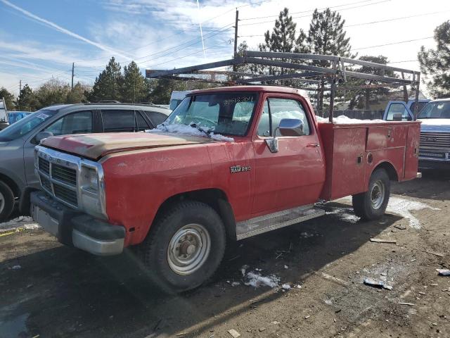 1B6KM2658PS259026 - 1993 DODGE RAM 250 W200 RED photo 1