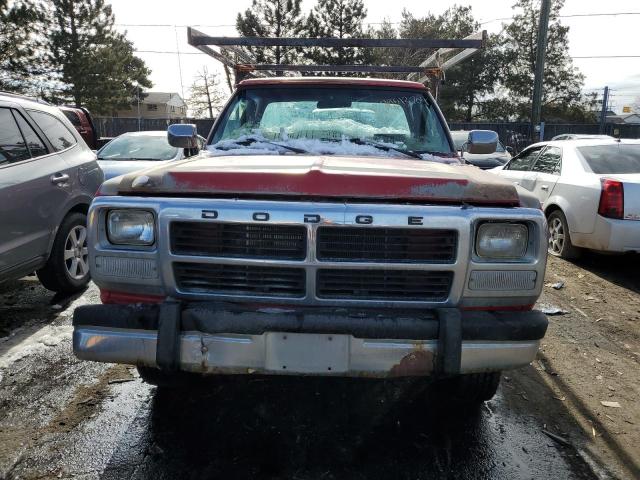 1B6KM2658PS259026 - 1993 DODGE RAM 250 W200 RED photo 5