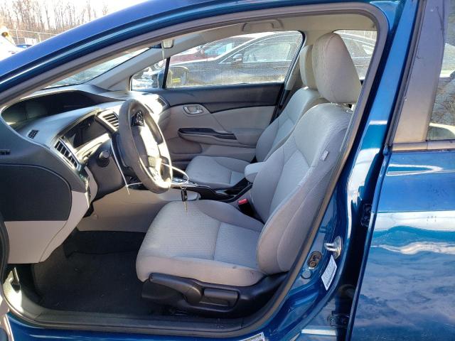 2HGFB2F52EH501009 - 2014 HONDA CIVIC LX BLUE photo 7