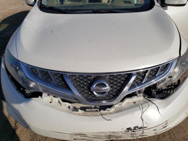 JN8AZ1MU0EW401764 - 2014 NISSAN MURANO S WHITE photo 11