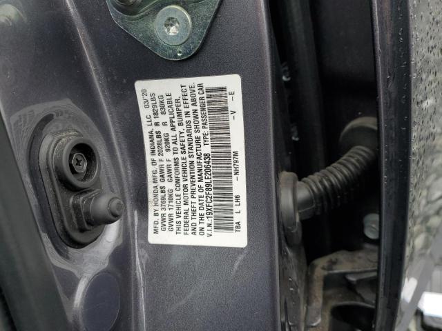 19XFC2F89LE206438 - 2020 HONDA CIVIC SPORT 石墨色 照片 12