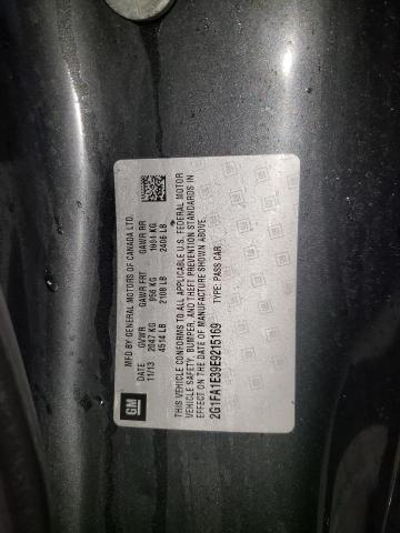 2G1FA1E39E9215169 - 2014 CHEVROLET CAMARO LS GRAY photo 12