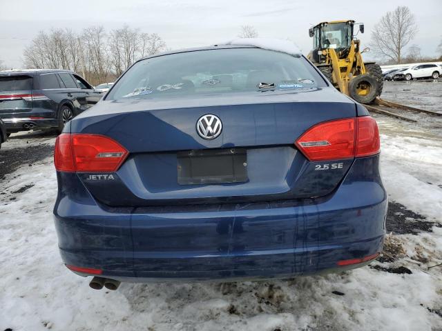 3VWDP7AJ4CM087428 - 2012 VOLKSWAGEN JETTA SE BLUE photo 6