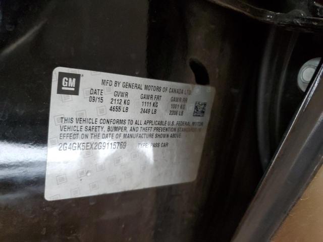 2G4GK5EX2G9115769 - 2016 BUICK REGAL 黑色 照片 12