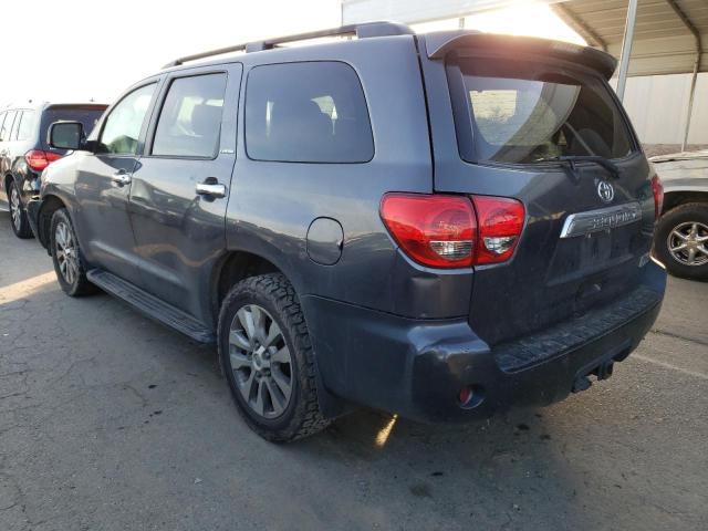 5TDJY5G13CS063927 - 2012 TOYOTA SEQUOIA LIMITED GRAY photo 2
