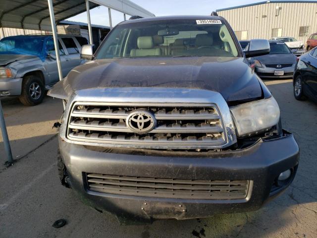 5TDJY5G13CS063927 - 2012 TOYOTA SEQUOIA LIMITED GRAY photo 5