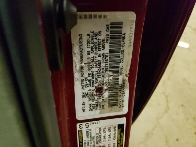 1NXBR32E36Z736761 - 2006 TOYOTA COROLLA CE RED photo 12