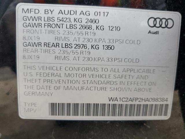 WA1C2AFP2HA098384 - 2017 AUDI Q5 PREMIUM BLACK photo 14