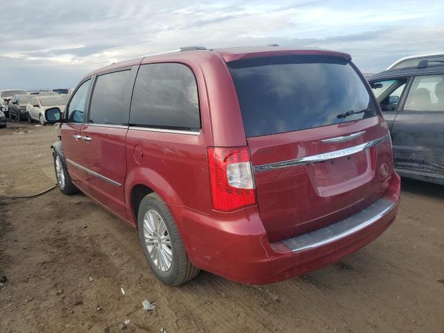 2C4RC1GGXER453224 - 2014 CHRYSLER TOWN & COU LIMITED RED photo 2