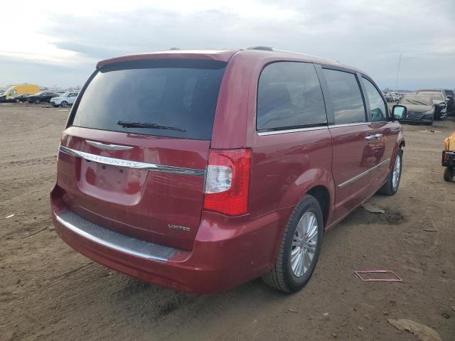 2C4RC1GGXER453224 - 2014 CHRYSLER TOWN & COU LIMITED RED photo 3