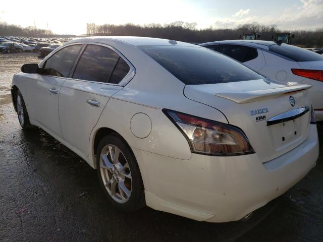 1N4AA5AP3EC450067 - 2014 NISSAN MAXIMA S WHITE photo 2