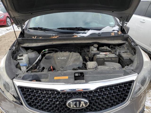 KNDPCCAC8F7717729 - 2015 KIA SPORTAGE EX GRAY photo 12